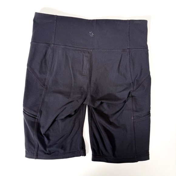 🖤 Athleta Black Bike Shorts – Size Small – Zipper Pockets – Retail: $75 - Picture 10 of 11